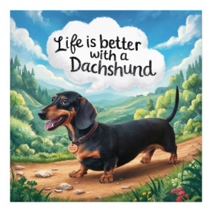 Foto La Vida Es Mejor Con Un Dachshund