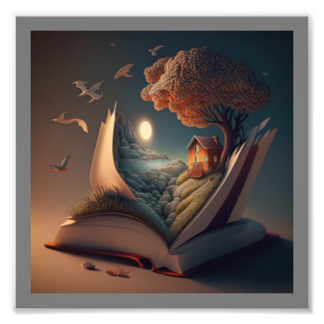 Foto La vida poster en la lectura (Frente)