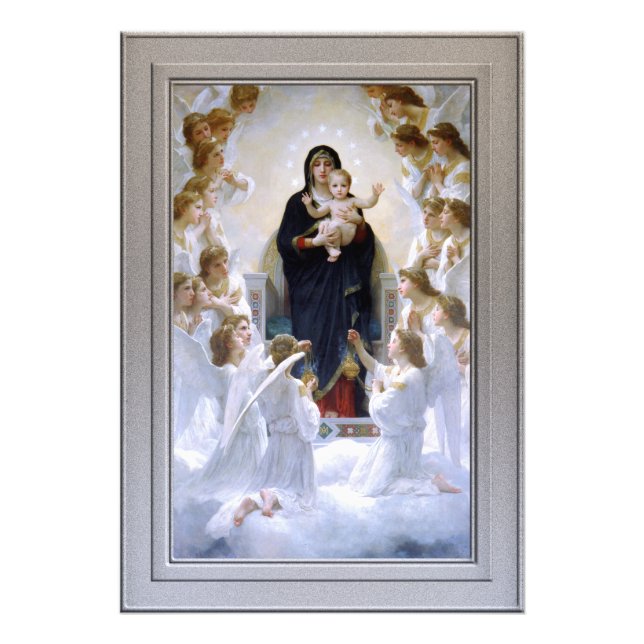 Foto La Virgen con los Ángeles de William Adolphe Bougu (Frente)