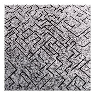 Foto Laberinto Intricado de Negro y Blanco