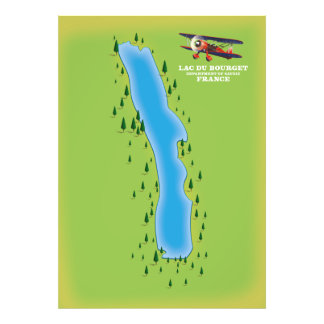 Foto Lac du Bourget, francia, mapa.