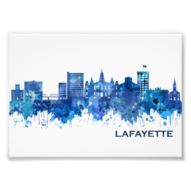 Foto Lafayette Louisiana Skyline Blue (Frente)