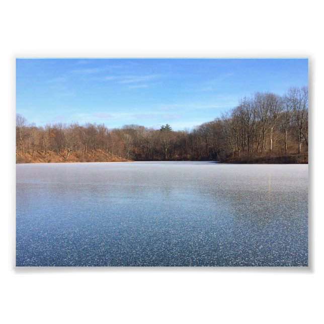 Foto lago congelado como estrellas (Frente)