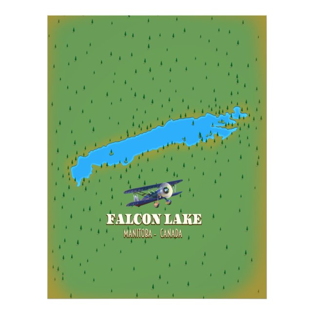 Foto lago de halcón Manitoba Canadá (Frente)