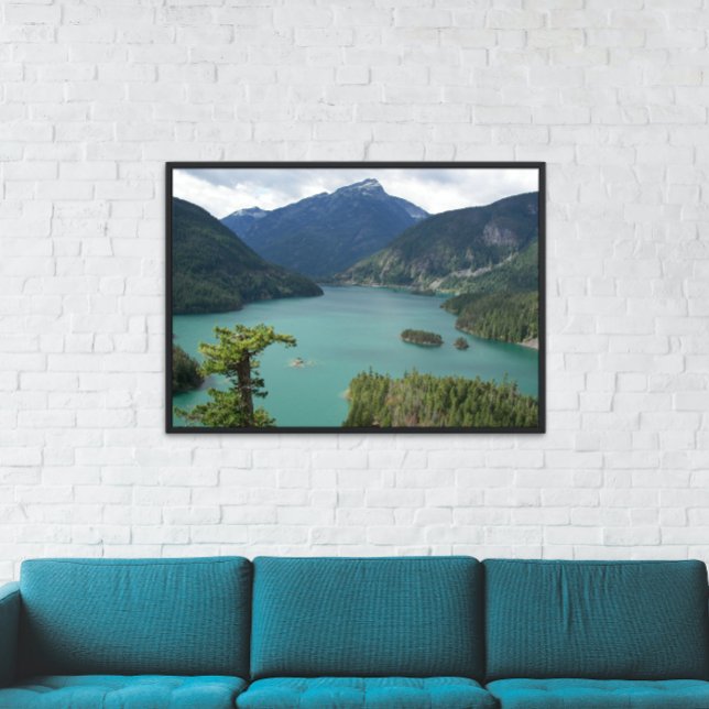 Foto Lago Diable de Cascades del Norte (In Situ Framed)
