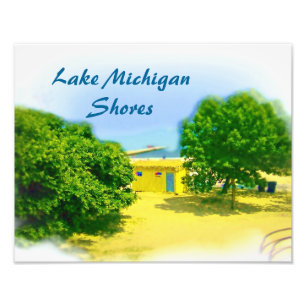 Foto Lago Michigan, costa de Chicago Beach
