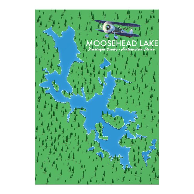 Foto Lago Moosehead, Condado de Piscataquis (Frente)