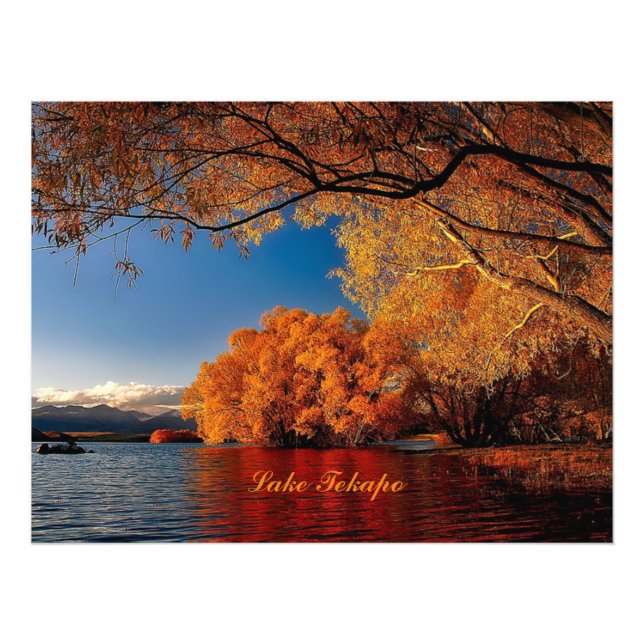 Foto Lago Tekapo, Nueva Zelanda (Frente)