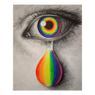 Foto Lágrimas arcoiris rompecabezas poster