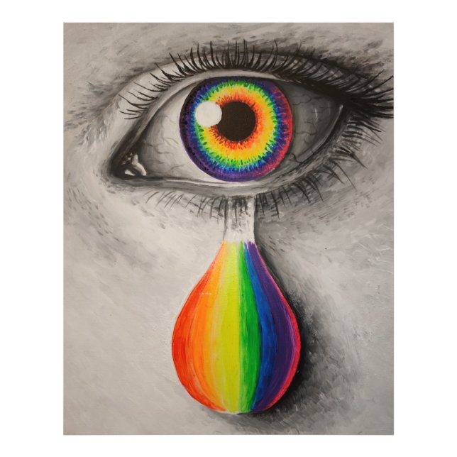 Foto Lágrimas arcoiris rompecabezas poster (Frente)