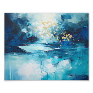 Foto Lágrimas de Azul Abstracto