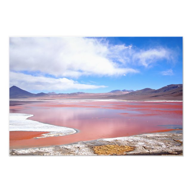 Foto Laguna Roja, Laguna Colorada en Bolivia (Frente)