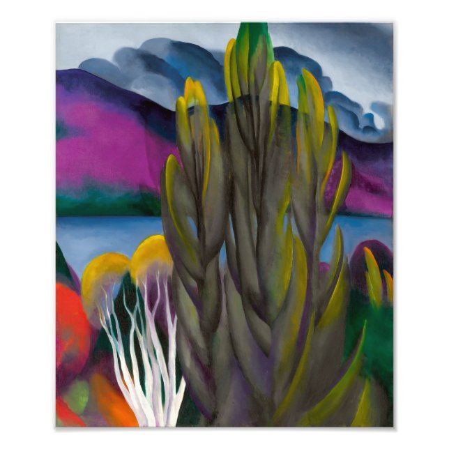 Foto Lake George White Birch | Georgia O'keeffe | (Frente)