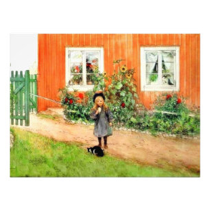 Foto Larsson - Brita con un gato y un sándwich