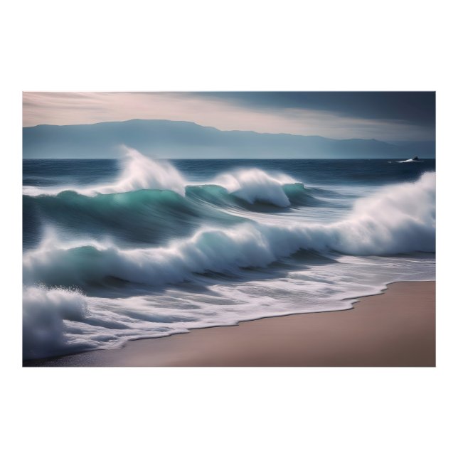 Foto Las bonitas olas del mar (Frente)