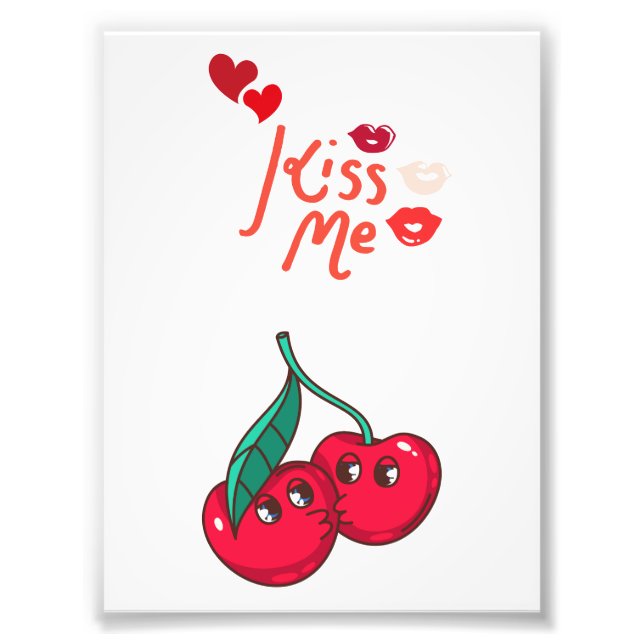Foto Las cerezas divertidas en el amor. (Frente)