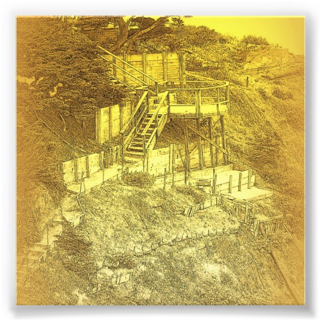 Foto Las escaleras de la casa del dólar (Frente)