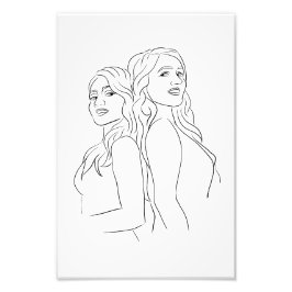 Foto Las hermanas dibujando Poster de impresión de mis 