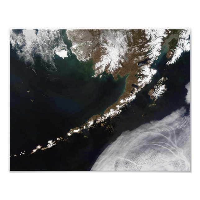 Foto Las islas Aleutianas y la península de Alaska (Frente)