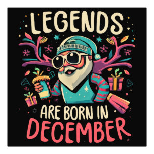 Foto Las leyendas nacen en Diciembre Idea Regalo