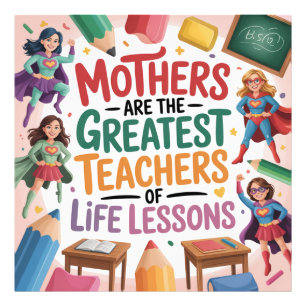 Foto Las madres son las mejores maestras de las leccion