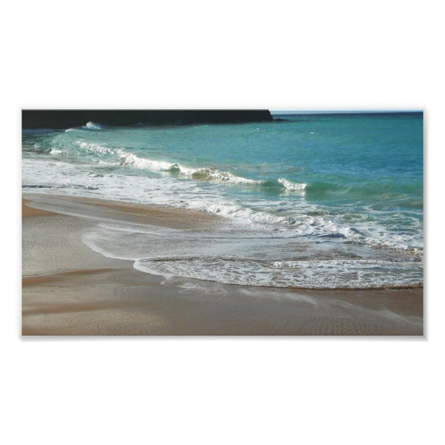 Foto Las olas brillan sobre el océano azul turquesa de  (Frente)