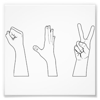 Foto Las tijeras de papel de rock