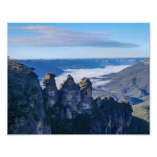 Foto Las tres hermanas, la montaña azul - impresión d