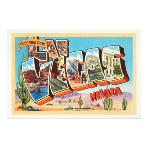 Foto Las Vegas Nevada NV Antiguo recuerdo de viaje de v