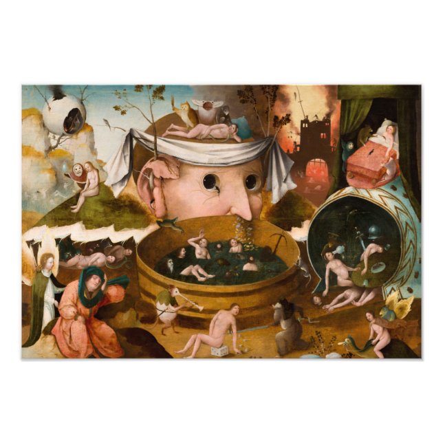 Foto Las visiones de Tondal, 1479 por Hieronymus Bosch (Frente)