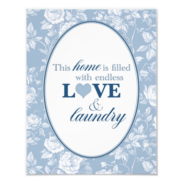 Foto Laundry Room Print | Love and Laundry (Frente)