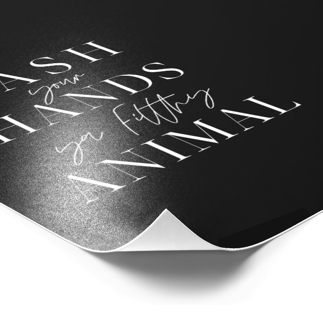 Foto Lávate las manos con un animal sucio (Esquina)