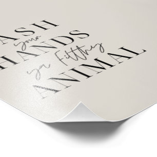 Foto Lávate las manos con un animal sucio