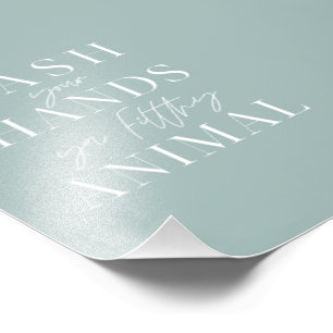 Foto Lávate las manos ya animal sucio