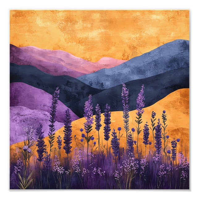 Foto Lavendel in den Bergen (Frente)
