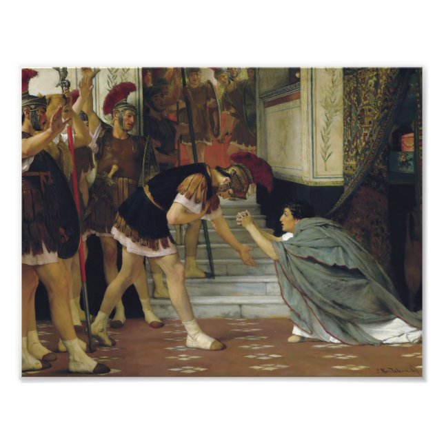 Foto Lawrence Alma-Tadema - Proclamando a Claudius (Frente)
