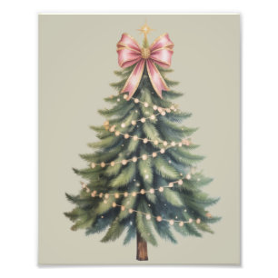 Foto Lazo de árbol de Navidad Coquette Xmas