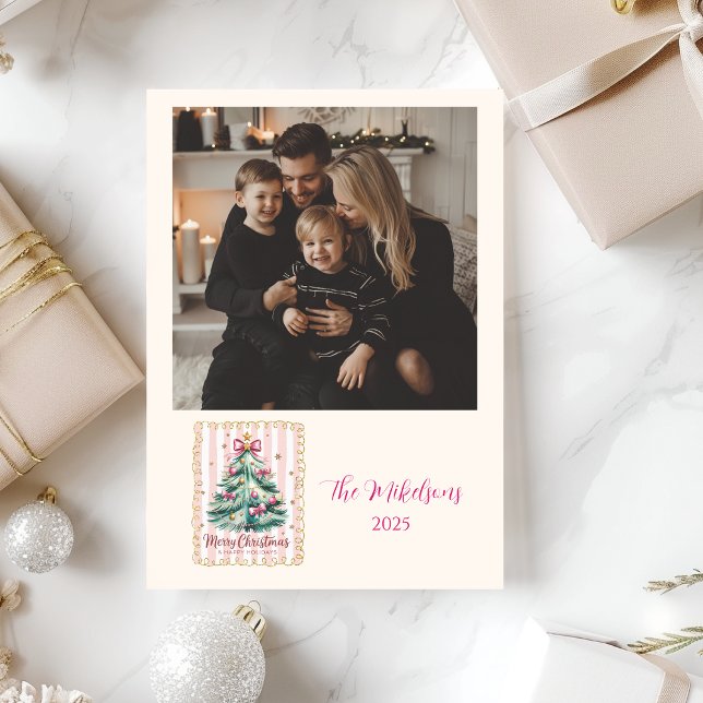 Foto lazo rosa Feliz Navidad (Subido por el creador)