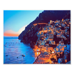 Foto ldp POSITANO Costa Amalfitana - puesta de sol toma