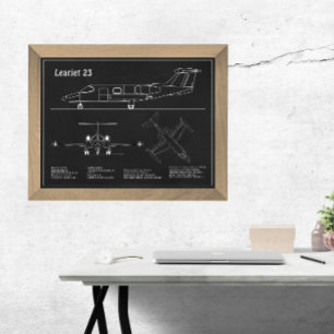 Foto Learjet 23 - Planos de Dibujo de Planos de Avión P