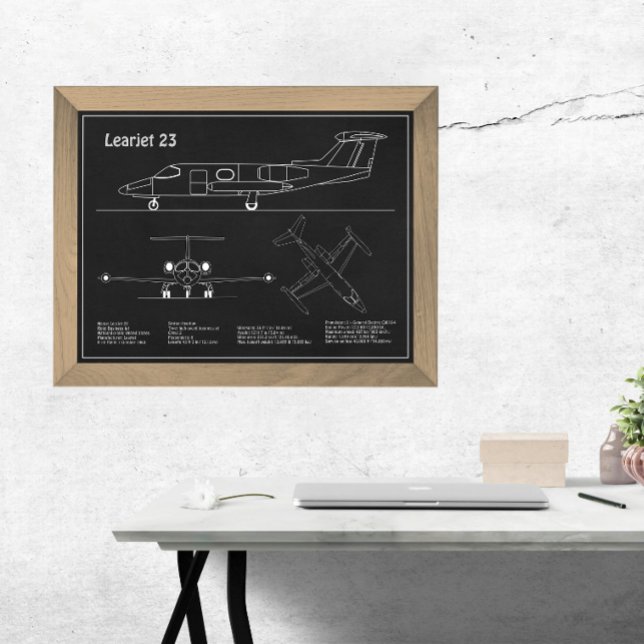 Foto Learjet 23 - Planos de Dibujo de Planos de Avión P (Subido por el creador)