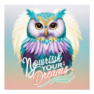 Foto "Lechuza majestuosa con mensaje motivacional"