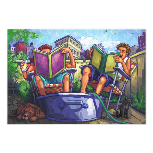 Foto Lectura en verano (Frente)