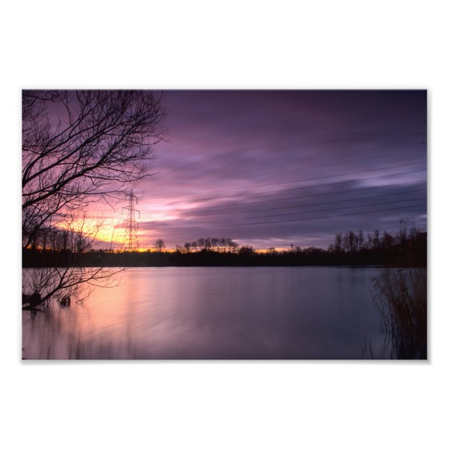 Foto Leighton Buzzard Winter Sunrise (7775) (Frente)
