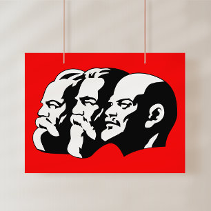 Foto Lenin, Marx, Engels, Unión Soviética, Comunismo