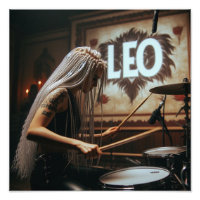 Leo Zodiac Musician Drums