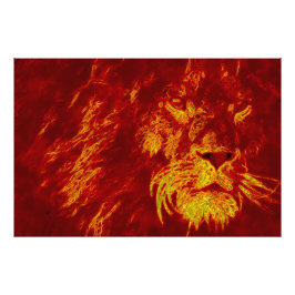 Foto León de fuego