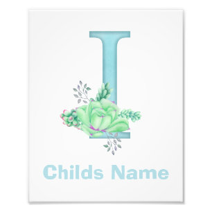 Foto Letra acuarela personalizada I imagen