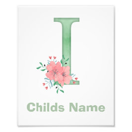 Foto Letra acuarela personalizada I imagen