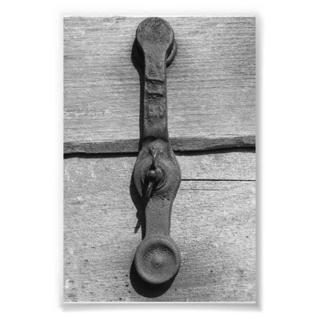 Foto Letra alfabeta fotografía I10 blanco y negro 4x6 (Frente)